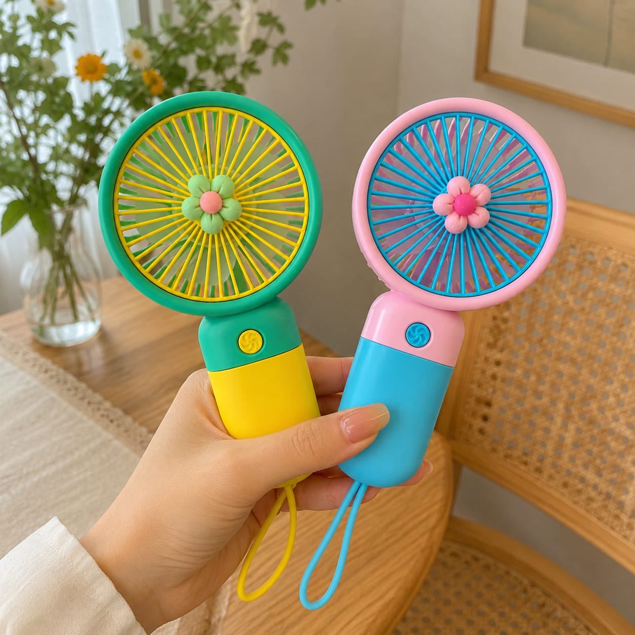Cute Mini Portable USB Rechargeable Handheld Fan❄️